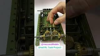 Rc Small Meccano Tank Project #meccano #rccar #legotechnic #rctoys #tank #rctank #modelbuilding #rc