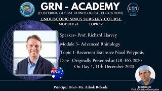 ‘GRN-ACADEMY' - ESS, Module 3 - Topic 1 - Recurrent Extensive Nasal Polyposis - Prof Richard Harvey