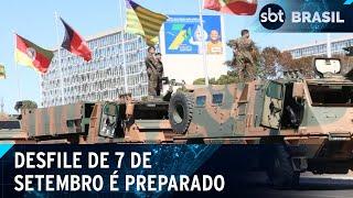 Brasília se prepara para desfile de 7 de setembro com reforço de segurança | SBT Brasil (06/09/24)