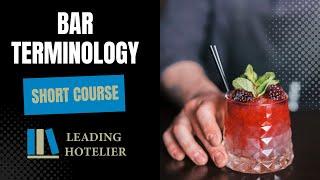 Bar Terminology - Food and Beverage Service Training #21