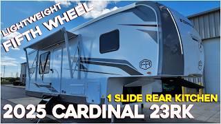 Lightweight Rear Kitchen Fifth Wheel 2025 Cardinal 23RK by Forestriver @ Couchs RV Nation RV Tour