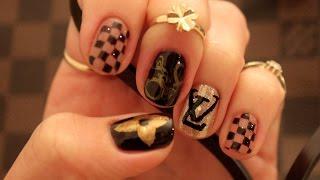 Louis Vuiton inspired nails