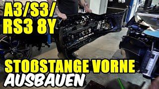 AUDI A3 / S3 / RS3 8Y STOßSTANGE VORNE DEMONTIEREN / ABBAUEN / TUTORIAL / ANLEITUNG