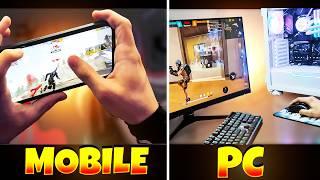 Mobile Vs Pro PC Player With MR ABU | Iphone 8 plus FF Highlights