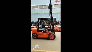 REDDOT four wheel counterbalance LPG LP GAS engine Forklift Truck with Japanese engine