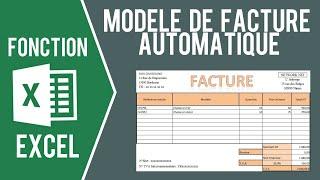 EXCEL - MODÈLE DE FACTURE AVEC SAISIE AUTOMATIQUE (Et import des clients)