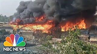 Huge fire destroys 3,000 dwellings in Rohingya refugee camp in Bangladesh