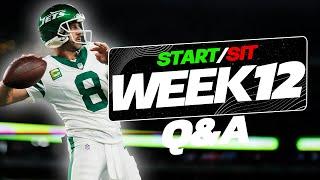 Week 12 Start/Sit Questions for Fantasy Football!