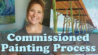 Commissioned Painting Process from Start to Finish | Wilmington North Carolina