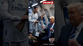 C.Ronaldo and Lionel messi hijack the plane #viralshort #cr7 #football #messi #aifootball #aishort