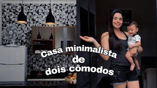 tour pela minha casa de dois cômodos!!!