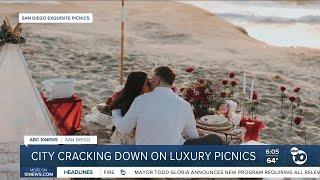 San Diego cracks down on luxury picnics on beach