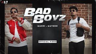 Bad Boyz- Manni | Mathon | New Punjabi song 2022 | 317 recordz | latest Punjabi song| Canada song