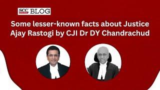 CJI DY Chandrachud on Justice V. Ramasubramanian’s Farewell | SCC Online