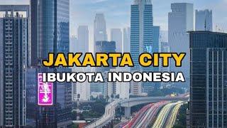 Jakarta City (Indonesia) 2024 (DRONE VIEW) perbandingan infrastruktur dan Skyline