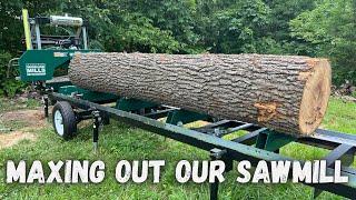 Maxing Out Our Woodland Mills HM126 Sawmill!         #woodlandmills #sawmill