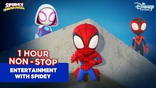 1 Hour Non stop Entertainment With Spidey | Marvel's Spidey and his amazing friends | Disney India