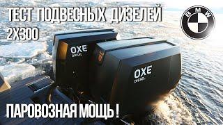 Обзор дизельных подвесных моторов для катеров от OXE Marine. Реальный тест!
