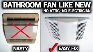 Make your BATHROOM FAN LIKE NEW without Attic Access