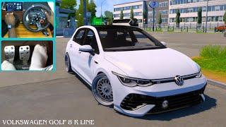 Volkswagen Golf 8 R Line Euro Truck Simulator 2 - [Steering wheel gameplay]