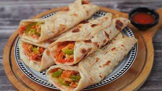 Vegetable Paratha Roll | Easy Lunchbox Recipe | Mix Veg Roll Recipe | Toasted