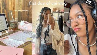 First day of university️: GRWM, 3rd year BUSINESS student, early mornings etc.