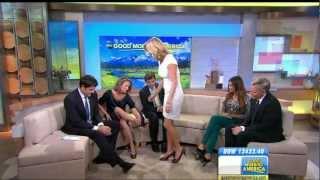 Lara Spencer & Amy Robach - great legs and high heels close ups
