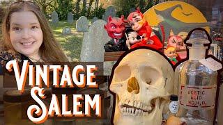  VINTAGE SALEM!!!  |  Shop With Me For Spooky Vintage In The Halloween Capital! 🪦