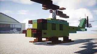 Minecraft Bell UH-1 Iroquois Huey Helicopter Tutorial