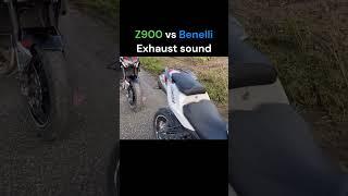 Z900 vs Benelli 600i Exhaust sound #viral #trending