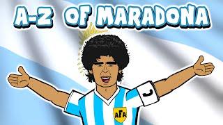 DIEGO MARADONA A-Z (Goals Hand of God Goal of the Century Highlights 1986 Mexico)