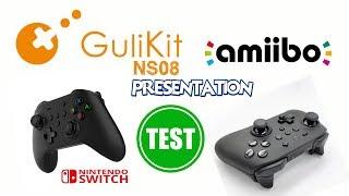 PRÉSENTATION/TEST MANETTE GULIKIT NS08 POUR SWITCH + CARTES AMIIBO