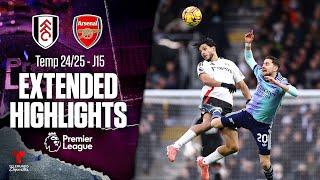 Arsenal vs. Fulham | Highlights Premier League | Jornada 15 | Telemundo Deportes