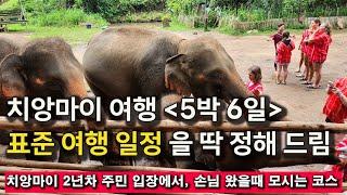 태국 치앙마이 여행, 5박 6일 여행 표준 코스. 한 달 살기 중 해볼 것들 정보