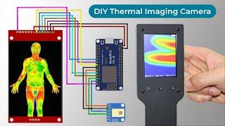 DIY Thermal Imaging Camera using AMG8833 Temperature Sensor with ESP8266 & LCD Display