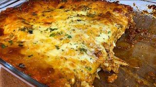 Easy Homemade Beef Lasagna, with Cream Cheese. Delicious!!
