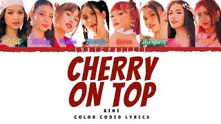 BINI - Cherry on Top Color Coded Lyrics | Snippet