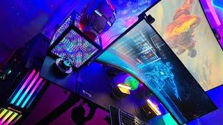 Iron Man PC - Arc Reactor - 57" Samsung Odyssey Neo G9 - Ultimate RGB Gaming Setup