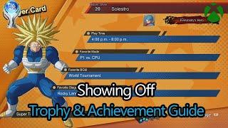 Showing Off Trophy & Achievement Guide! Dragon Ball Sparking Zero