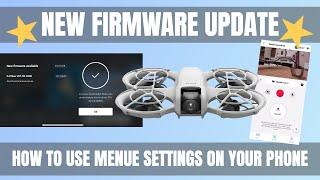 New firmware update DJI Neo & how to use menu settings on your phone #shaunthedrone #djifly