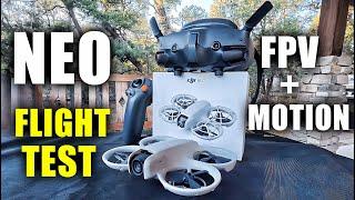 DJI Neo FPV Flight Test with Goggles 3 & Motion 3 - In-Depth