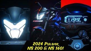 2024 NS 200 and NS 160 New Headlamp | Digital Cluster | Pulsar!