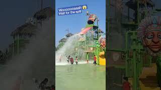  Wet N Joy water splash on people heavy water flow slide #waterpark #wetnjoywaterpark #imagica