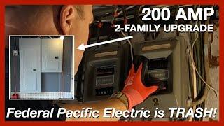 Federal Pacific Electric Upgrade to 200 AMPS, 2-family electrical service  in Rahway, Part One