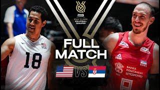  USA vs  SRB - Paris 2024 Olympic Qualification Tournament | Full Match - Volleyball