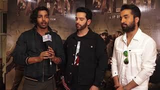 Interview With Harshvardhan Rane, Luv Sinha And Siddhant Kapoor For Film Paltan