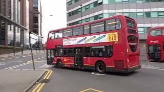 [oldest bus in London][Now withdrawn] E61 on 154 leaving west Croydon bus station to modern