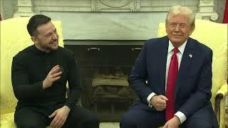 President  Trump, Zelensky meeting turns into shouting match in Oval Office meeting | Full Video