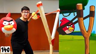Jugando Angry Birds en la Vida Real