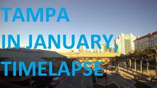 Florida in January - 3 week Timelapse of Tampa Skyline